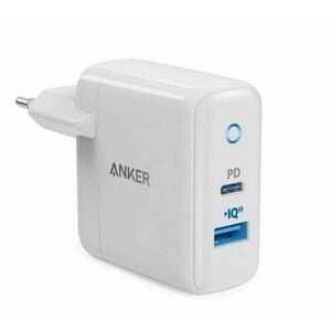 Incarcator retea Anker PowerPortPD+2, 33W, 1x USB-C, 1x USB-A (Alb) imagine