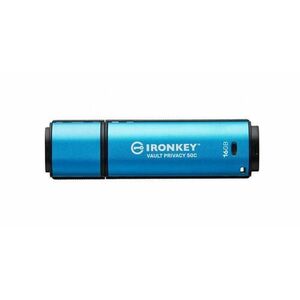 Memorie USB Kingston IronKey Vault Privacy 50C, 16GB, USB-C (Albastru) imagine