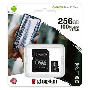 Card de memorie microSD Kingston, 256GB, Clasa 10 + Adaptor SD imagine