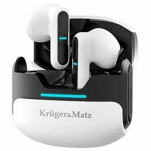 Casti True Wireless Kruger&Matz M8, Bluetooth, Microfon (Alb) imagine