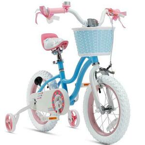 Bicicleta copii Royal Baby Star Girl Coaster Brake, roti 16inch, cadru otel (Albastru) imagine