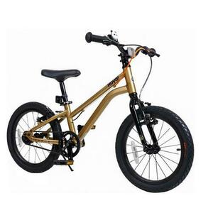 Bicicleta copii Royal Baby Kable-EZ, roti 16inch, cadru aluminiu, Frane V-brake (Auriu) imagine