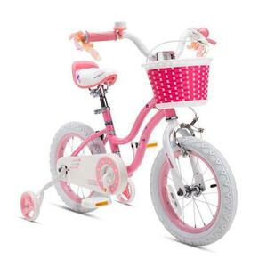 Bicicleta copii Royal Baby Star Girl Coaster Brake, roti 16inch, cadru otel (Roz) imagine