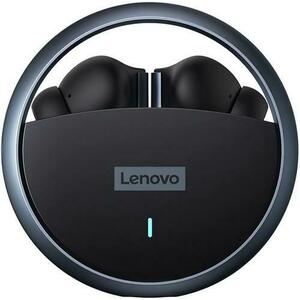 Casti True Wireless Lenovo LP60, Bluetooth, Microfon (Negru) imagine