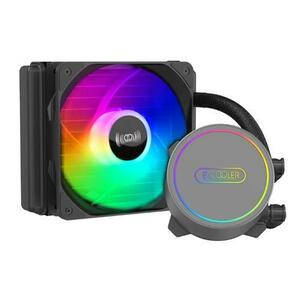Cooler CPU PCCOOLER GI-CL120 PRO, iluminare RGB, 1x120 mm, 1800 rpm, PWM (Negru) imagine