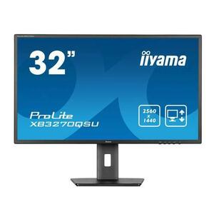 Monitor IPS LED Iiyama 31.5inch XB3270QSU-B1, WQHD (2560 x 1440), Boxe, 100 Hz, 3 ms (Negru) imagine