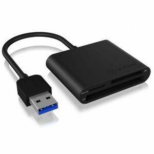 Card reader IcyBox IB-CR301-U3, USB 3.0, 5 GB/s, SD/microSD/CF (Negru) imagine
