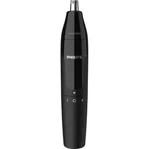 Trimmer pentru nas/urechi Philips NT1620/15, baterie, lavabil, utilizare umed si uscat, Negru imagine