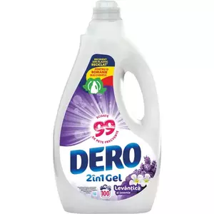 Detergent lichid Dero 2in1 Levantica si iasomie, 100 spalari, 5L imagine
