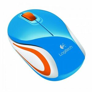 Logitech Wireless Mouse M187, USB, Blue imagine