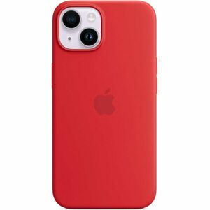 Husa de protectie Apple Silicone Case with MagSafe pentru iPhone 14, (PRODUCT)RED imagine