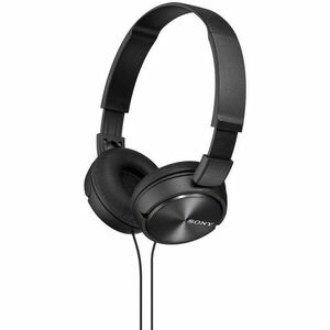 Casti On Ear Sony MDR-ZX310B, Cu fir, Microfon, Negru imagine