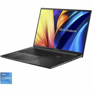 Laptop ASUS Vivobook 16 A1605ZA cu procesor Intel®Core™ i5-1235U pana la 4.40 GHz, 16, 3.2K, OLED, 16GB, 512GB M.2 SSD, Intel® Iris® Xe Graphics, No OS, Indie Black imagine