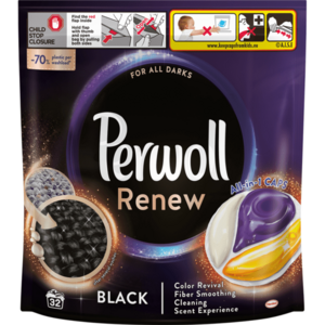 Detergent de rufe capsule Perwoll Renew Black, 32 spalari imagine