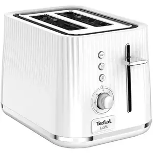 Toaster TEFAL Loft TT761138, 7 niveluri de rumenire, 3 functii dedicate, iluminare LED, tava firmituri, alb imagine