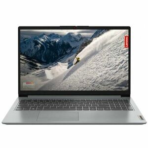 Laptop Lenovo IdeaPad 1 15AMN7 cu procesor AMD Ryzen™ 5 7520U pana la 4.30 GHz, 15.6, Full HD, 16GB, 512GB SSD, AMD Radeon™ 610M, No OS, Cloud Grey imagine