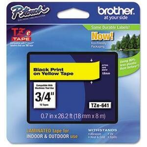 Brother Etichete TZE641 18mm (negru/galben) imagine