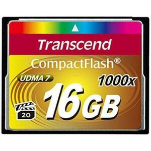 Card de memorie Transcend Compact Flash, 16GB, 1000x imagine