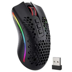 Mouse gaming wireless si cu fir Redragon Storm Pro, iluminare RGB (Negru) imagine