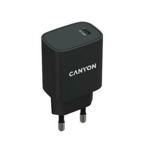 Incarcator retea Canyon CNE-CHA20B02, USB Type-C, 20W (Negru) imagine