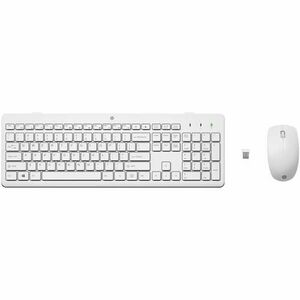 Kit Tastatura si Mouse HP 230 Wireless (Alb) imagine