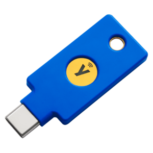 Dispozitiv criptografic securizat Yubico Security Key C NFC, USB Type-C (Albastru) imagine
