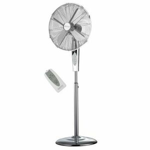 Ventilator cu picior CAMRY, 45 cm, 3 viteze, Inaltime reglabila, Cronometru, Telecomanda, Oscilatie, Argintiu imagine