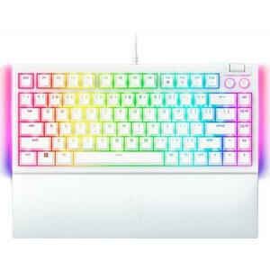 Tastatura gaming Razer BlackWidow V4 75%, USB, Iluminare RGB (Alb) imagine