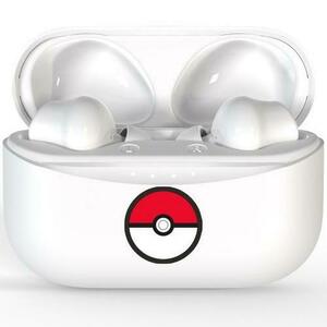 Casti True Wireless OTL Pokémon Pokeball, Microfon, Bluetooth 5.0 (Alb) imagine
