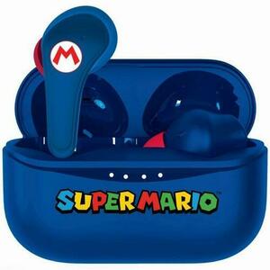 Casti True Wireless OTL Super Mario Blue, Microfon, Bluetooth 5.0 (Albastru) imagine