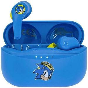 Casti True Wireless OTL Sega Classic Sonic The Hedgehog, Microfon, Bluetooth 5.0 (Albastru) imagine