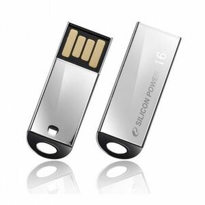 Memorie USB Silicon Power Touch 830, 16GB, USB 2.0 (Argintiu) imagine