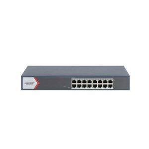 Switch Gigabit cu 6 porturi Hikvision DS-3E1516-EIV3, 32 Gbps, 23808 Mpps, cu management imagine