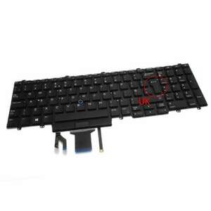 Tastatura Dell 20142230020 iluminata layout UK fara rama enter mare imagine