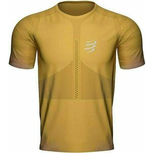 Compressport Racing T-Shirt Honey Gold XL Tricou cu mânecă scurtă pentru alergare imagine