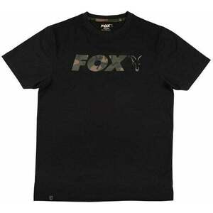 Fox Fishing Tricou Logo T-Shirt Black/Camo 2XL imagine
