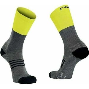 Northwave Extreme Pro High Sock Grey/Yellow Fluo L Șosete ciclism imagine