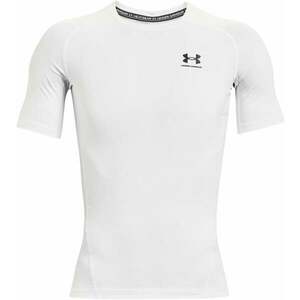 Under Armour Men's HeatGear Armour Short Sleeve White/Black L Tricouri de fitness imagine