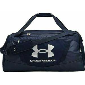 Under Armour UA Undeniable 5.0 Large Duffle Bag Midnight Navy/Metallic Silver 101 L Sport Bag imagine