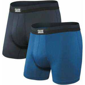SAXX Sport Mesh 2-Pack Boxer Brief Navy/City Blue L Lenjerie de fitness imagine