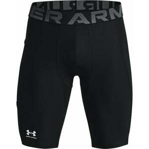 Under Armour Men's HeatGear Pocket Long Shorts Black/White S Lenjerie pentru alergare imagine
