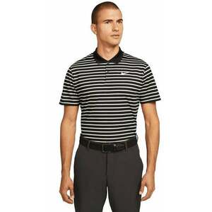 Nike Dri-Fit Victory Mens Striped Golf Polo Black/White S imagine