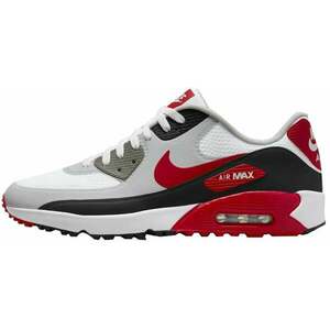 Nike Air Max 90 G Mens Golf Shoes White/Black/Photon Dust/University Red 47, 5 imagine