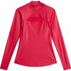 J.Lindeberg Sage Long Sleeve Womens Top Rose Red M Tricou polo imagine