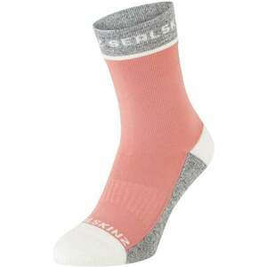 Sealskinz Foxley Mid Length Women's Active Sock Pink/Light Grey/Cream L/XL Șosete ciclism imagine