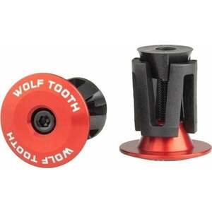 Wolf Tooth Alloy Bar End Plugs Red Mânere imagine