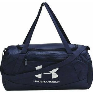 Under Armour UA Hustle 5.0 Packable XS Duffle Midnight Navy/Metallic Silver 25 L Sport Bag imagine