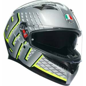AGV K3 Fortify Grey/Black/Yellow Fluo S Casca imagine