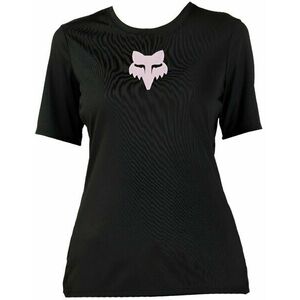 FOX Womens Ranger Foxhead Short Sleeve Jersey Black XS imagine