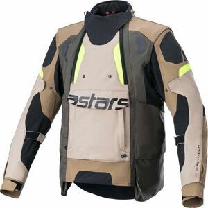 Alpinestars Halo Drystar Jacket Dark Khaki/Sand Yellow Fluo 2XL Geacă textilă imagine
